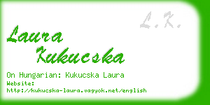 laura kukucska business card